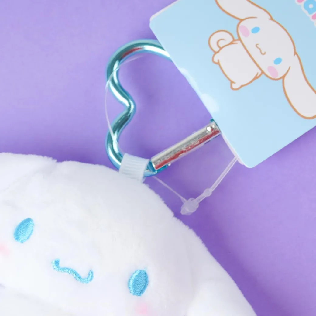 Cinnamoroll Plushie Charm With Heart Carabiner - Mini
