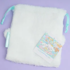Cinnamoroll Prince Fluffy Die-Cut Drawstring Bag