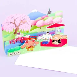 Cinnamoroll Sakura Dango 3D Greeting Card