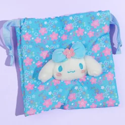 Cinnamoroll Sakura Kimono Drawstring Pouch With Plushie Head Charm