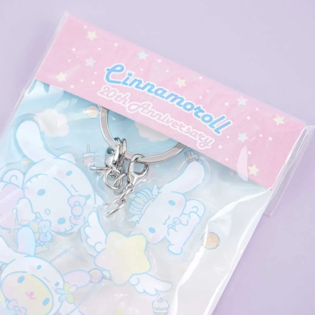 Cinnamoroll 20th Anniversary Triple Charm Keychain - Hello Kitty & Usahana