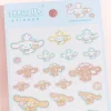 Cinnamoroll Three-Up Sparkling Sticker Sheet
