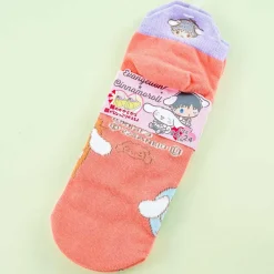 Cinnamoroll x Evangelion Embroidered Heel Socks - Shinji Ikari