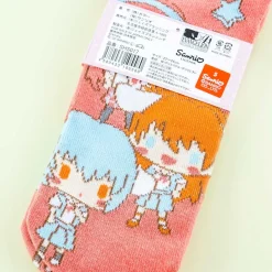 Cinnamoroll x Evangelion Embroidered Heel Socks - Shinji Ikari