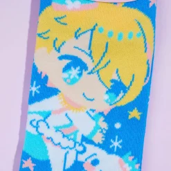 Cinnamoroll x Oshi no Ko Socks - Aquamarine Hoshino