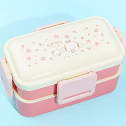 Cogimyun Flower Wreath Two-Tiered Stackable Bento Set