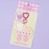 Cogimyun Ribbon Heart Ring Custom Keychain