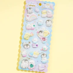 Colorful Chicks Puffy Stickers