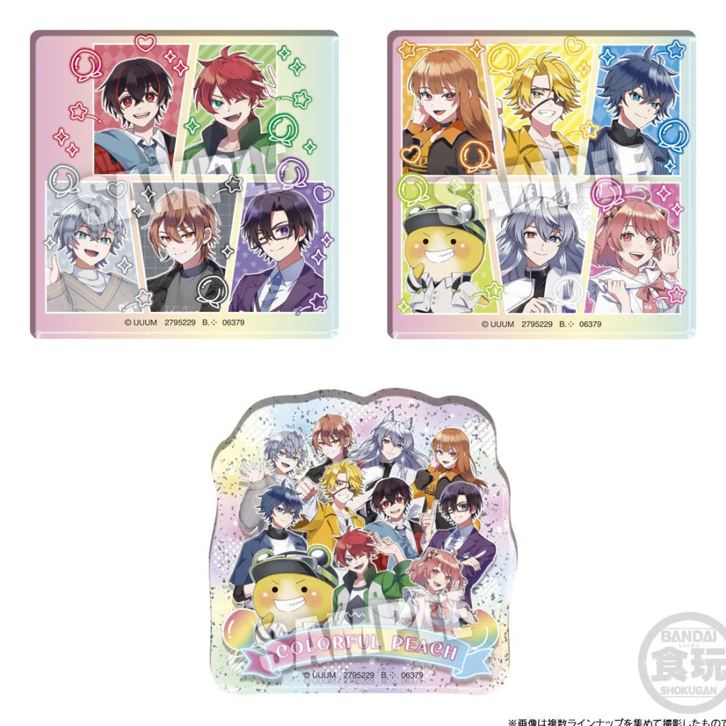 Colorful Peach Chara-Magnet With Gum