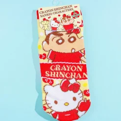 Crayon Shin-Chan x Hello Kitty Jacquard Socks