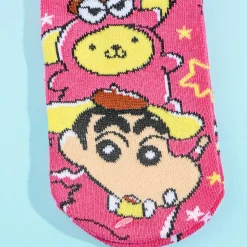 Crayon Shin-Chan x Pompompurin Jacquard Socks