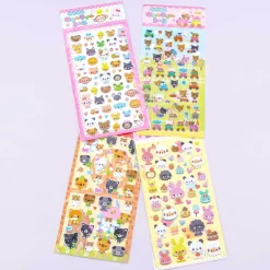 Cute Animals Glitter Stickers