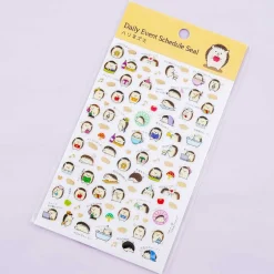 Daily Event Schedule Seal Stickers - Hedgehogs
