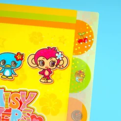 Daisy Lovers Glittery Multi-Pocket Clear File Folder