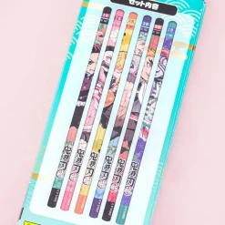 Demon Slayer Hexogonal Axis 2B Pencil Set