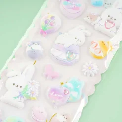 Dolly Rabbit Puffy Stickers