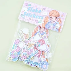 Fancy Surprise! Flake Stickers 08 - Happy Girls