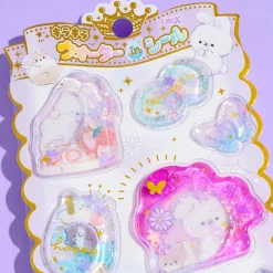 Fluffy Animals Glitter & Water-Filled Stickers