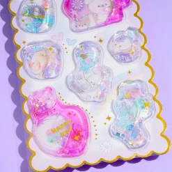 Fluffy Animals Glitter & Water-Filled Stickers