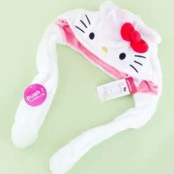 Fluffy Hello Kitty Hat With Movable Ears