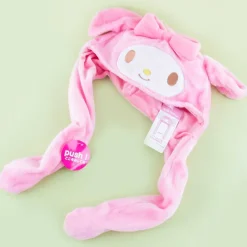 Fluffy My Melody Hat With Movable Ears