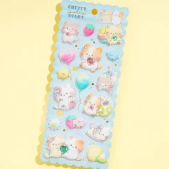 Fruity Diary Puffy Stickers