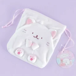 Funwari Necolon Fluffy Drawstring Bag