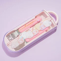 Funwari Necolon Strawberry Cream Utensil Set