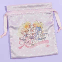 Futari wa Pretty Cure Max Heart Satin Drawstring Pouch