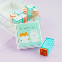 Fuwatto Time Stamp Set With Glitter Case