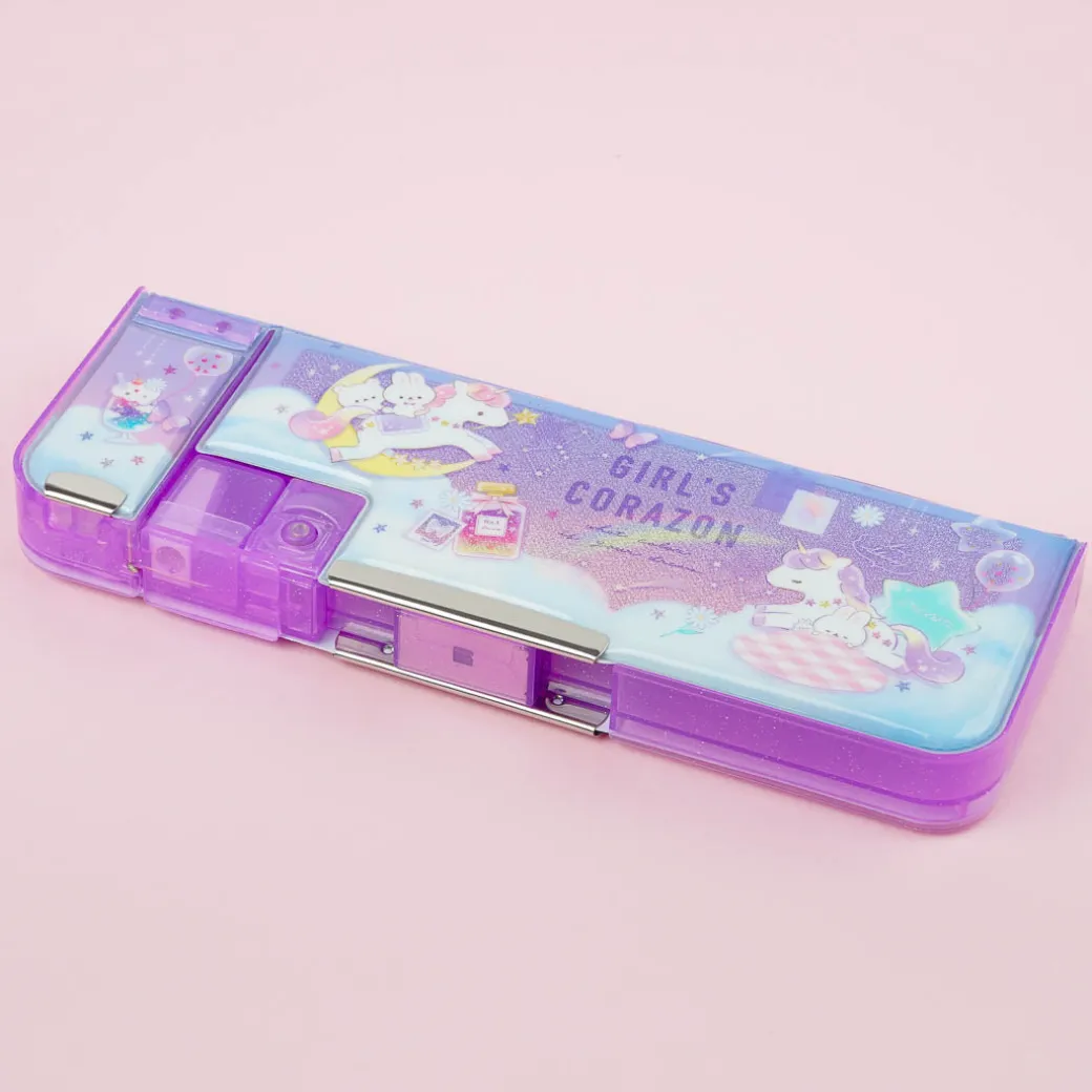Girl's Corazon Unicorn Double-Sided Pen Case