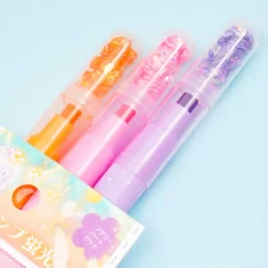 Glittery Stamp Highlighter Pen Set