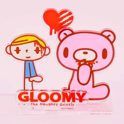 Gloomy Bear Acrylic Cutouts Stand - Heart