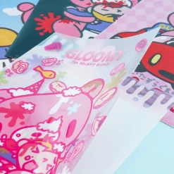 Gloomy Bear Clear File Folder Set - 4 pcs