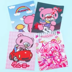 Gloomy Bear Clear File Folder Set - 4 pcs