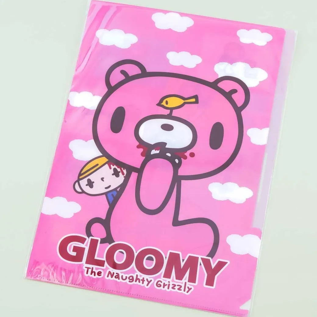 Gloomy Bear Pity Multi-Pocket A4 Folder