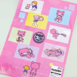 Gloomy Bear Pity Multi-Pocket A4 Folder
