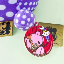 Gloomy Bear Plushie - Purple With Dots & Blood / Big