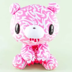 Gloomy Bear Plushie - Tribal Pink With Blood / Big