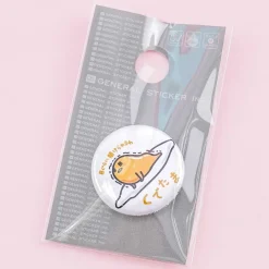 Gudetama Big Eyes Badge