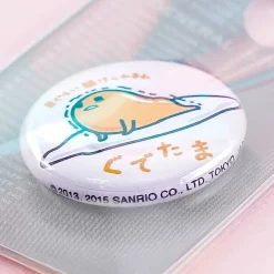 Gudetama Big Eyes Badge