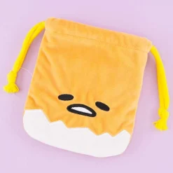 Gudetama Die-Cut Mini Drawstring Pouch