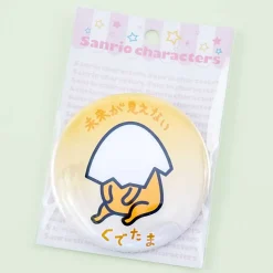 Gudetama Eggshell Badge