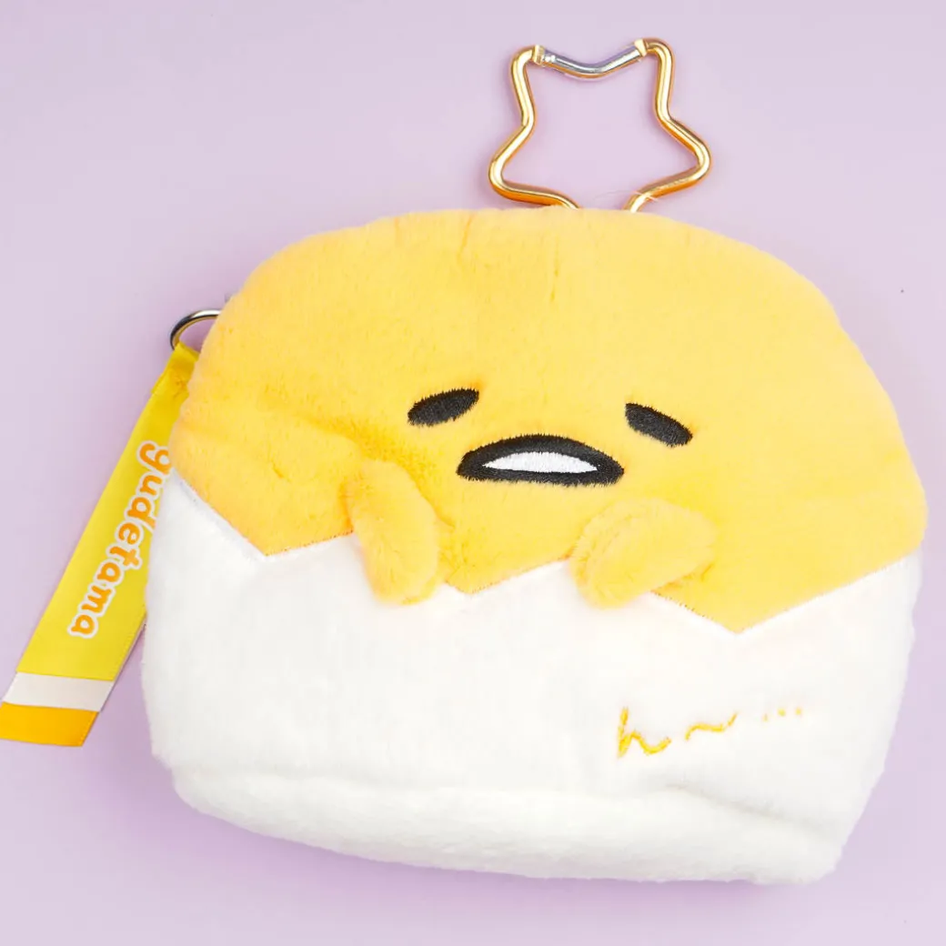 Gudetama Face Plushie Pouch With Window