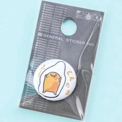 Gudetama Flat Mini Badge