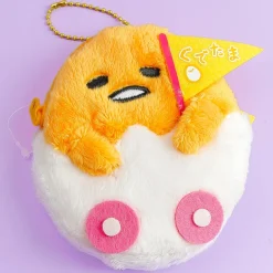 Gudetama Land 10th Anniversary Pouch Plush Charm