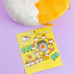 Gudetama Land 10th Anniversary Pouch Plush Charm