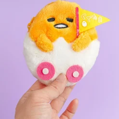 Gudetama Land 10th Anniversary Pouch Plush Charm