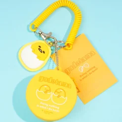 Gudetama Macaron Mini Silicone Case With Charm