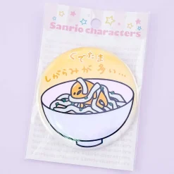 Gudetama Noodle Bowl Badge